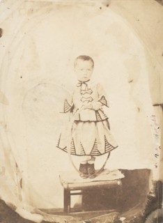 [Child Posed with Hoop], 1856.