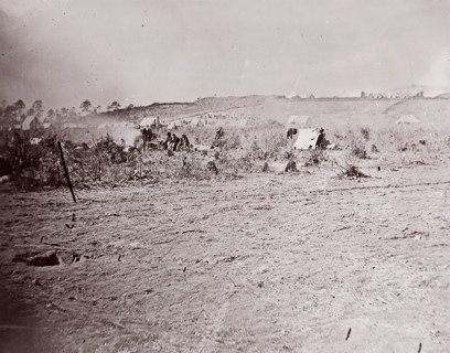 Distant View of Fort Brady, ca. 1865. Formerly attributed to Mathew B. Brady.