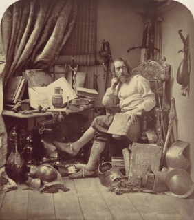 Don Quixote in His Study, 1857.