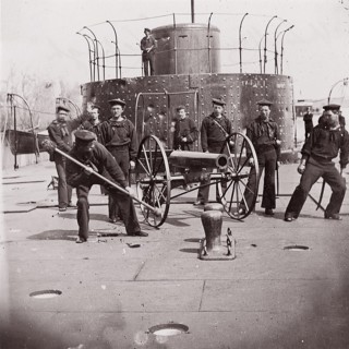 U.S. Monitor Lehigh, James River, 1861-65. Formerly attributed to Mathew B. Brady.