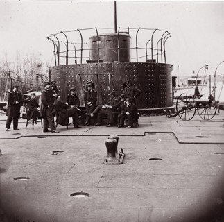 U.S. Monitor Lehigh, James River, 1861-65. Formerly attributed to Mathew B. Brady.
