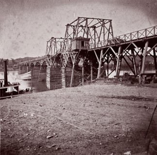 Bridge Across Tennessee River at Chattanooga, ca. 1864.
