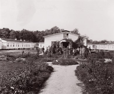 Campbell Hospital, D.C., 1861-65. Formerly attributed to Mathew B. Brady.