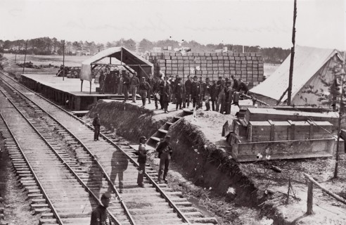Stoneman's Station, Virginia. Commissary Dept., 1861-65. Formerly attributed to Mathew B. Brady.
