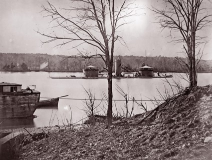 U.S. Monitor Onondaga, James River, 1861-65. Formerly attributed to Mathew B. Brady.