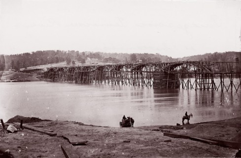 Bridge Across Tennessee River at Chattanooga, ca. 1864. Formerly attributed to George N. Barnard.