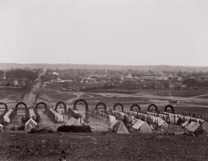 Camp of 44th New York Infantry, 1861-65. Formerly attributed to Mathew B. Brady.