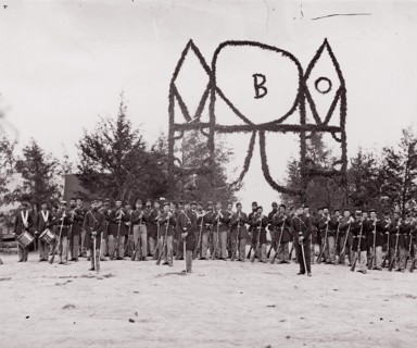 Co. B, 30th Pennsylvania Infantry, 1861-65. Formerly attributed to Mathew B. Brady.