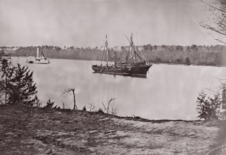 U.S. Gunboat "Mendota", James River, 1861-65. Formerly attributed to Mathew B. Brady
