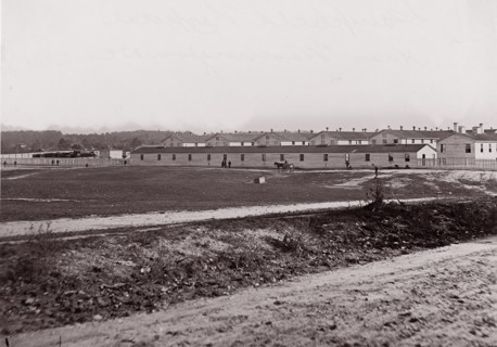 Campbell Hospital near Washington, D.C., 1861-65. Formerly attributed to Mathew B. Brady.