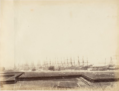 [Shipping in the Hooghly near Fort, Calcutta], 1850s.