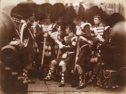 Officer of the 92nd Gordon Highlanders Reading to the Troops, Edinburgh Castle, April 9, 1846 .