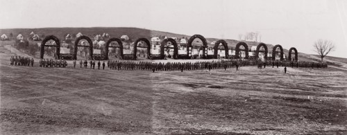 Camp of 44th New York Infantry, 1861-65. Formerly attributed to Mathew B. Brady.