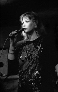 Yana Purim, Bass Cleff, Hoxton Square, London, Aug 1990. Creator: Brian O'Connor.
