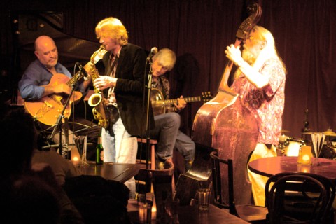 Matt Wates, Tony Barnard, Nils Solberg, 606 Club, London, May 2008. Creator: Brian O'Connor.