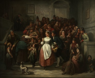 After the Lottery Drawing, 1859. Creator: Friedländer, Ritter von Malheim, Friedrich (1825-1901).