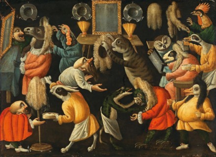 At the Wigmakers, Second Half of the 17th cen.. Creator: Maestro della Fertilità dell'Uovo (active End of 17th cen.).
