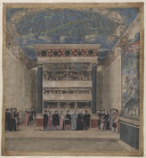 Binche Palace during the celebrations in August 1549, 1549. Creator: Anonymous.