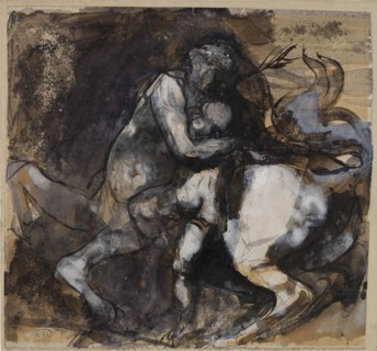Centaur and child, c. 1890. Creator: Rodin, Auguste (1840-1917).