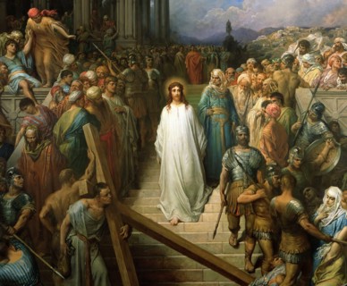 Christ Leaving the Praetorium (Christ quittant le prétoire), Between 1874 and 1880. Creator: Doré, Gustave (1832-1883).