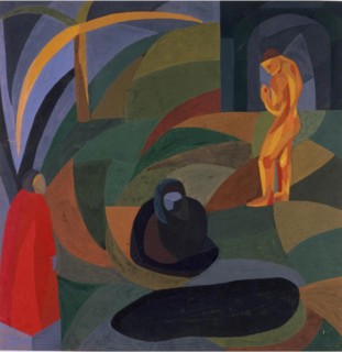 Composition with three figures, 1911-1941. Creator: Freundlich, Otto (1878-1943).
