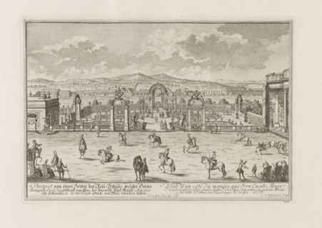 Count Paar's Riding School in Vienna, 1719. Creator: Fischer von Erlach, Joseph Emanuel (1693-1742).