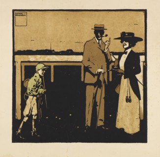 From the Portfolio "Turf. Twelve horse racing images", 1909. Creator: Hohlwein, Ludwig (1874-1949).