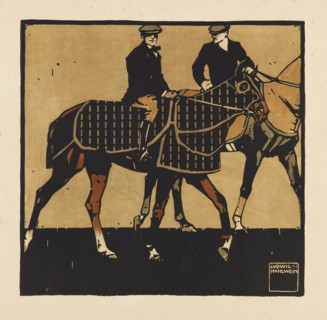 From the Portfolio "Turf. Twelve horse racing images", 1909. Creator: Hohlwein, Ludwig (1874-1949).