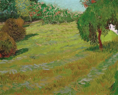 Garden with Weeping Willow, 1888. Creator: Gogh, Vincent, van (1853-1890).