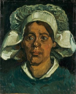 Head of a peasant woman wearing a white hood, 1884-1885. Creator: Gogh, Vincent, van (1853-1890).