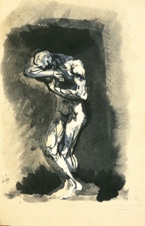 Illustration for "Les Fleurs du Mal (The Flowers of Evil)" by Charles Baudelaire, 1887-1888. Creator: Rodin, Auguste (1840-1917).