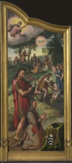 Jan van der Biest Triptych (left panel). Creator: Aertsen, Pieter (1508-1575).