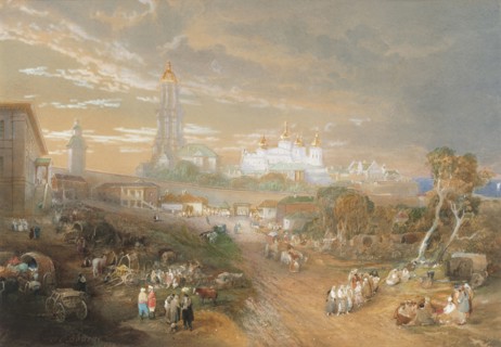 Kiev Pechersk Lavra, 1874. Creator: Bourne, John Cooke (1814-1896).