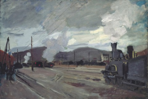 La gare d'Argenteuil, 1872. Creator: Monet, Claude (1840-1926).