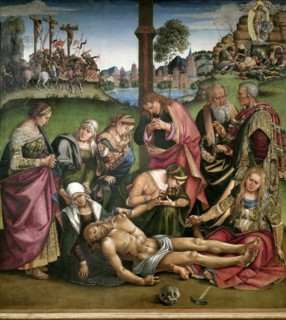 Lamentation over the Dead Christ, 1502. Creator: Signorelli, Luca (ca 1441-1523).
