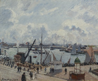 L'Anse des Pilotes, Le Havre, matin, soleil, marée montante, 1903. Creator: Pissarro, Camille (1830-1903).