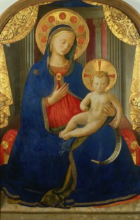 Madonna of Humility (Madonna dell' Umilitá), ca 1435-1440. Creator: Angelico, Fra Giovanni, da Fiesole (ca. 1400-1455).