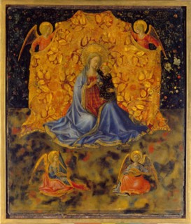 Madonna of Humility (Madonna dell'Umiltà), c. 1450. Creator: Gozzoli, Benozzo (ca 1420-1497).