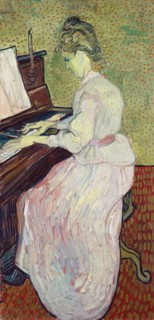 Marguerite Gachet at the piano, 1890. Creator: Gogh, Vincent, van (1853-1890).