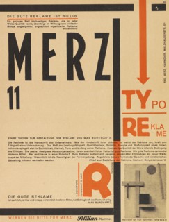 Merz 11. Typoreklame, 1924. Creator: Schwitters, Kurt (1887-1948).