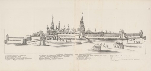 Moscow Kremlin seen from the East, 1661-1662. Creator: Meierberg (Meyerberg), Augustin, von (1612-1688).