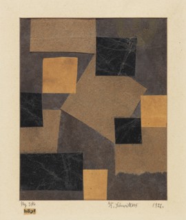 Mz 386 Hoepf (Merz design), 1922. Creator: Schwitters, Kurt (1887-1948).