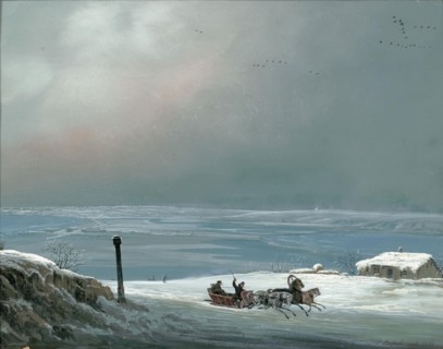 Odessa surroundings in winter, 1841. Creator: Bossoli, Carlo (1815-1884).