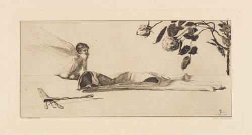 Opus VI, from Paraphrase on the Finding of a Glove, 1881. Creator: Klinger, Max (1857-1920).