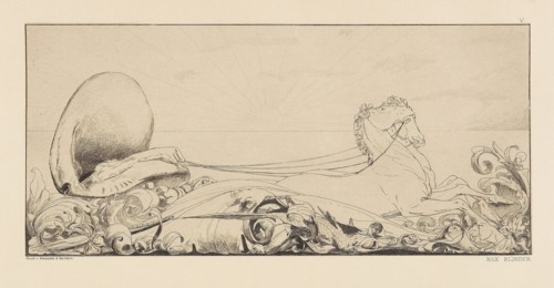 Opus VI, from Paraphrase on the Finding of a Glove, 1881. Creator: Klinger, Max (1857-1920).