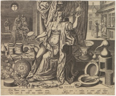 Panacea, 1574. Creator: Galle, Philipp (Philips) (1537-1612).