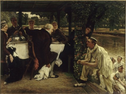 Parable of the prodigal Son: The Fatted Calf, 1880. Creator: Tissot, James Jacques Joseph (1836-1902).