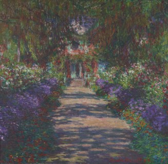 Pathway in Monet's Garden at Giverny, 1902. Creator: Monet, Claude (1840-1926).