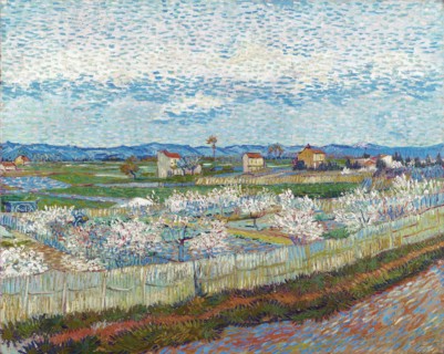 Peach Trees in Blossom, 1889. Creator: Gogh, Vincent, van (1853-1890).