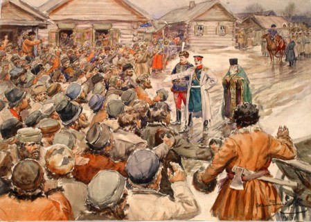 Peasants' Revolt, 1931. Creator: Vladimirov, Ivan Alexeyevich (1869-1947).